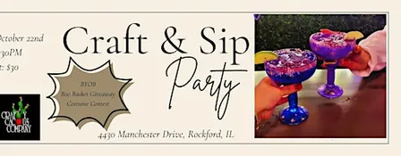 BYOB Craft & Sip - Margarita Glass Painting
