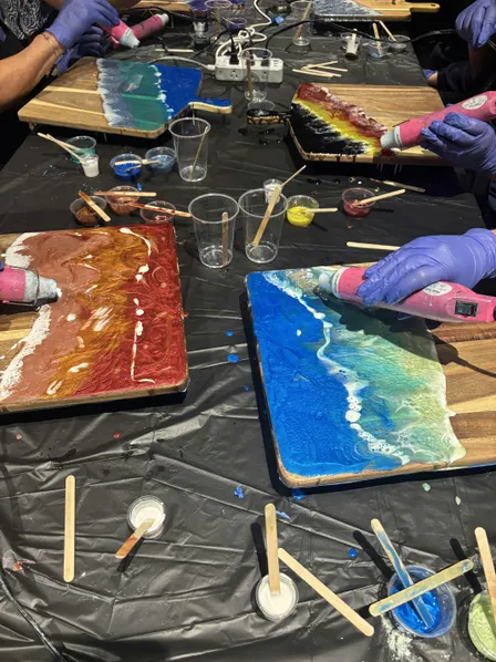 Resin Wave Board Class at Buttonwoods Brewery