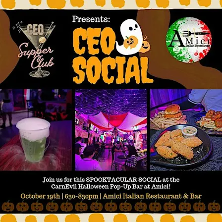 CEO Social October Edition at CarnEvil Pop-Up Bar
