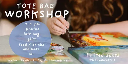 PAINT YOUR OWN TOTE BAG  (workshop)