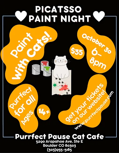 PiCatsso Paint Night - Paint With Cats!!!