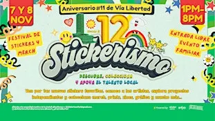 STICKERISMO 12 Festival de stickers y merch en Vía libertad