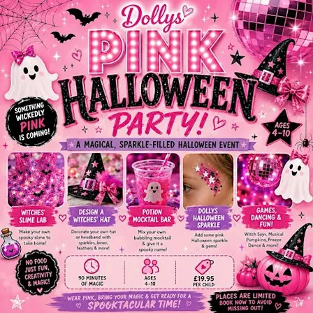 Children's Pink Halloween Party