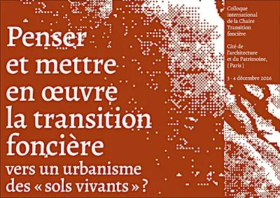 Penser et mettre en œuvre la transition foncière - VENDREDI 04 DECEMBRE