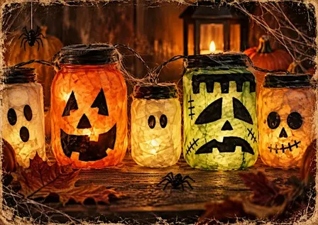 Family Craft Session at Foxton Locks - Spooky Luminaries