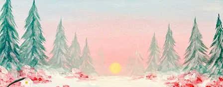 Sip & Paint at Palomo Lounge, Bradley Stoke, Bristol - "Winter Snowdrops"