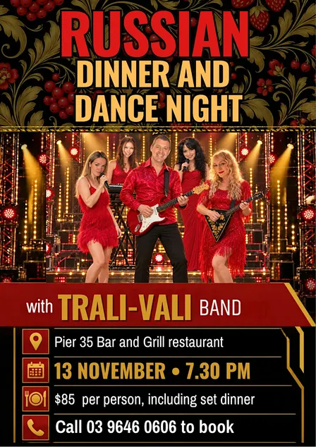 Russian Dinner Dance Night with Trali-Vali Band
