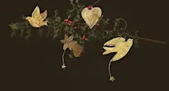 Christmas Craft -Make Your Own Christmas Decorations By Embossing Gold Foil