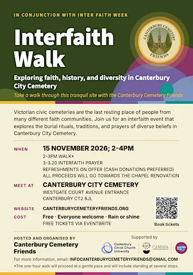 Interfaith Walk - 15 November 2026, 2-4pm