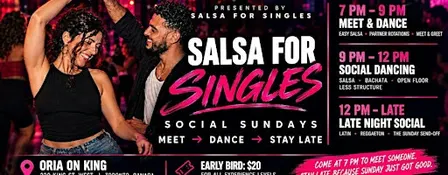 Singles Mixer On King St W - Salsa For Singles