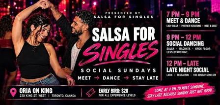 Singles Mixer On King St W - Salsa For Singles