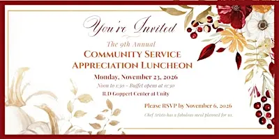 Community Service Appreciation Luncheon