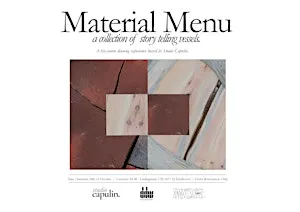 Material Menu: A collection of storytelling vessels.