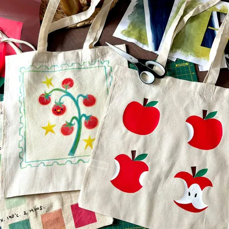 Tote Bag Heat Press Workshop by Sami