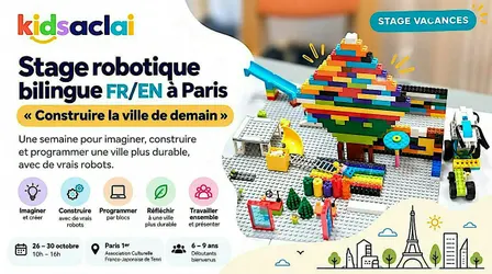 Stage Robotique Bilingue FR/EN à Paris (6-9 ans)