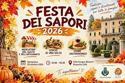 FESTA DEI SAPORI 2026. Sapori di autunno, castagnata, mercatino e altro...