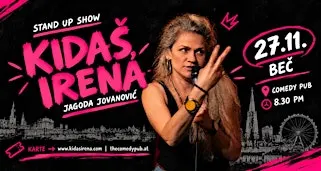 Kidaš, Irena – Jagoda | Stand-up komedija uživo u Beču