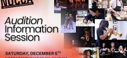 2027 - 28 NOCCA Audition Information Session in VOCAL MUSIC