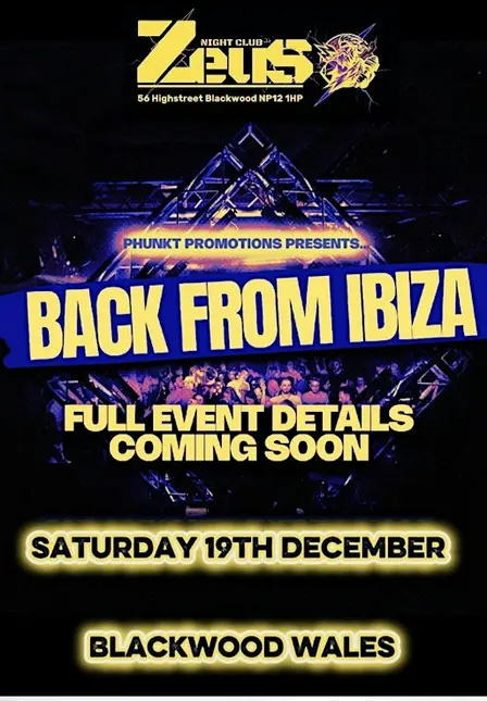 Phunkt Promotions Presents Back from Ibiza