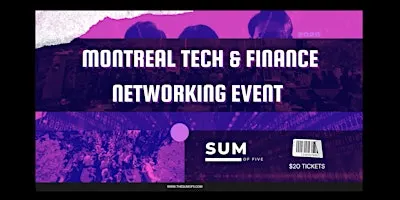 Montreal AI, Tech & Finance Networking Event