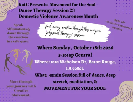 KatC Presents: Movement for the Soul- Dance Therapy Session 23