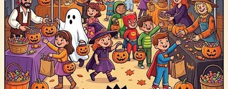 Flea Market Halloween Children Trick-Or-Treating Event