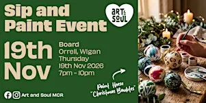 Sip and Paint Event at Board, Orrell, Wigan