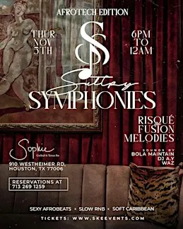 Sultry Symphonies. Nov 5th at Sophie Cocktail & Terrace Bar. AfroTech Editi