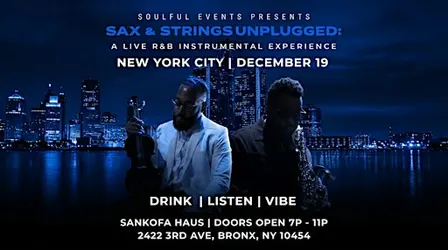Sax & Strings Unplugged - New York: A Live R&B Instrumental Experience