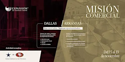 MISIÓN COMERCIAL: DALLAS / ARKANSAS