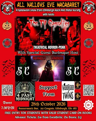 All Hallows Eve Macabaret with The TV Casualties + Support + Special Guests