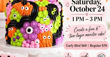 Buttercream Monster Cake Class