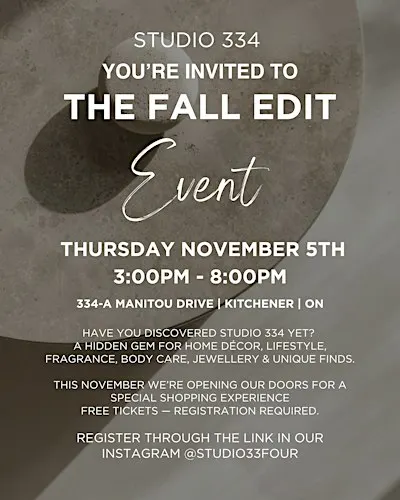 Studio 334 Presents: The Fall Edit Event