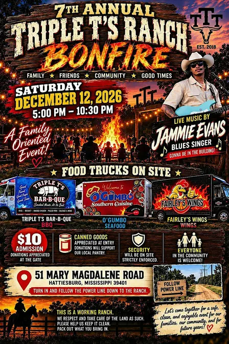 Triple T’s 7th Annual Bonfire