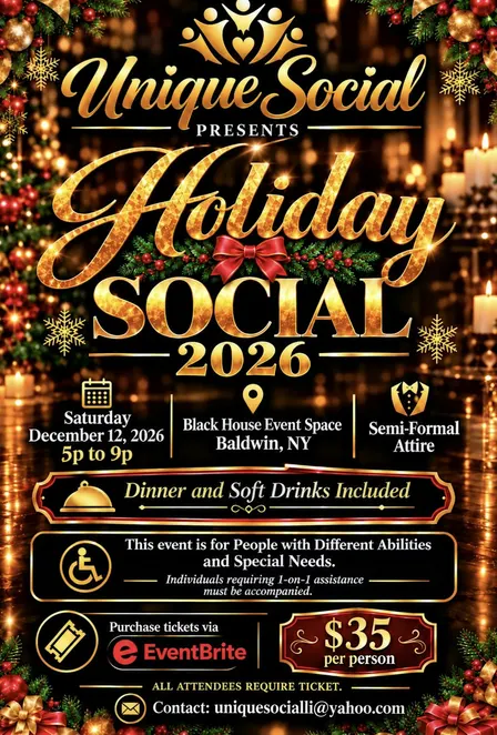 Unique Social Presents Holiday Social 2026