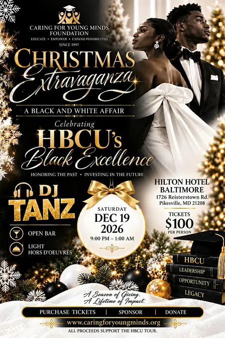 Caring For Young Minds Annual HBCU Christmas Fundraiser 2026