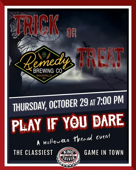 Halloween Trivia Night at Remedy Brewing Company