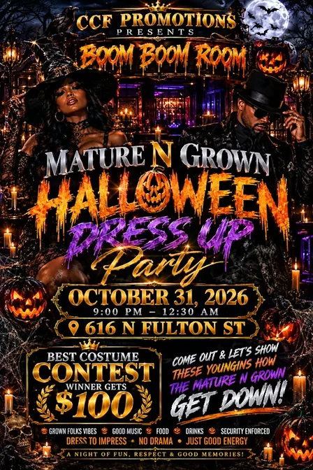 Mature&Grown Halloween dress up party