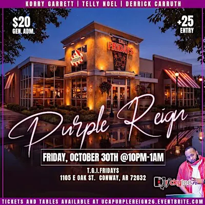 PURPLE REIGN: TGIF UCA Homecoming 2026