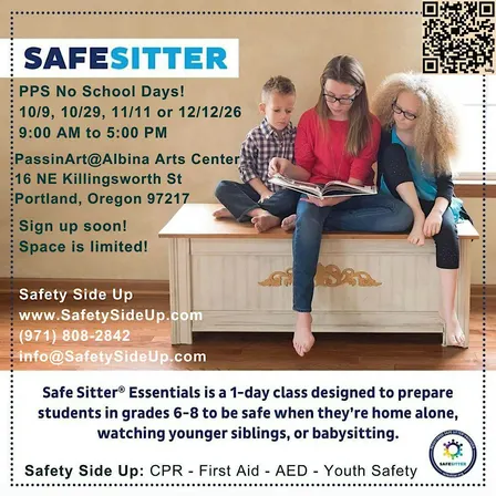 Safe Sitter (Babysitter Training) **1-Day Course** (PPS NO SCHOOL DAY)