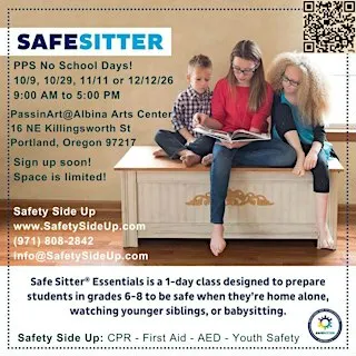 Safe Sitter (Babysitter Training) **1-Day Course** (PPS NO SCHOOL DAY)