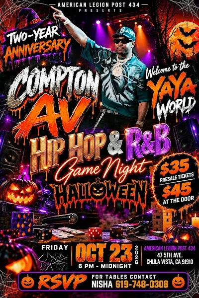 Compton Av HIP HOP and R&B game night