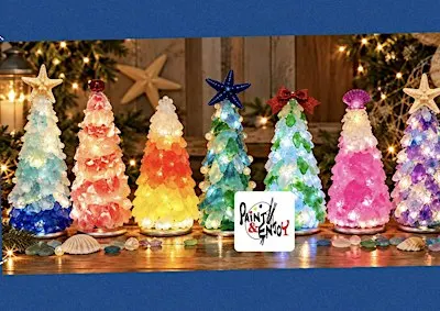 Paint and Enjoy-Sea Glass Tree– Fall, Winter & Christmas  at Wyndridge Farm