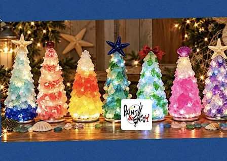 Paint and Enjoy-Sea Glass Tree– Fall, Winter & Christmas  at Wyndridge Farm