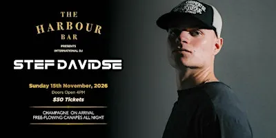 STEF DAVIDSE AT THE HARBOUR BAR