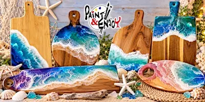 Ocean Waves Resin Charcuterie Board at Wyndridge Farm