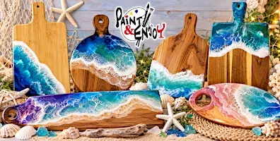 Ocean Waves Resin Charcuterie Board at Wyndridge Farm