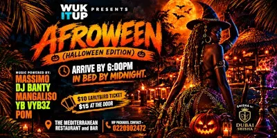 WUK IT UP presents - AFROWEEN PARTY (Halloween Edition)