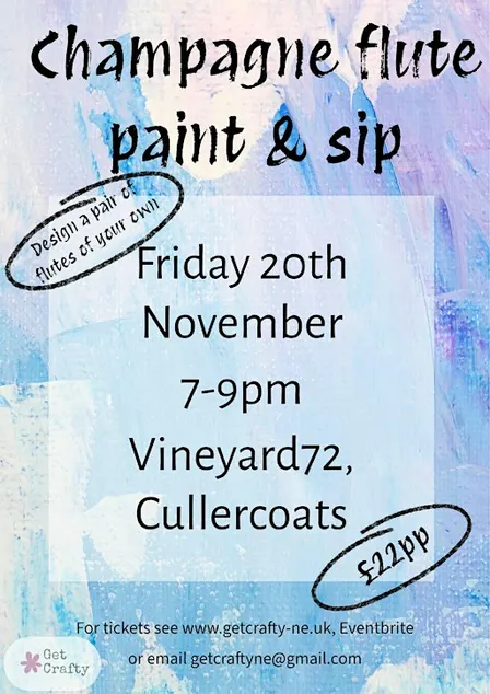Champagne Flute Paint & Sip