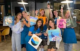 Paint & Unlimited Wine Night in Lisbon: Easel Escape